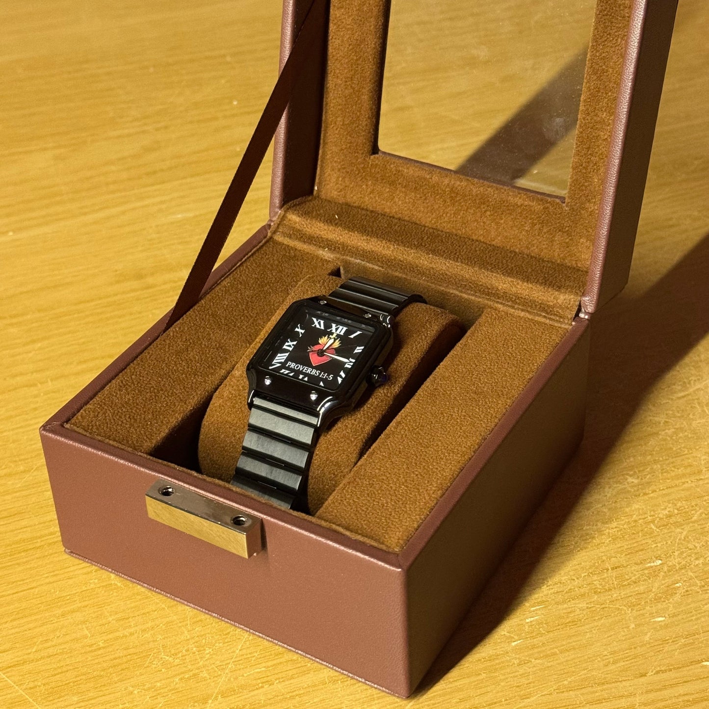 Crucix Watches Proverbs 1:1-5 Black