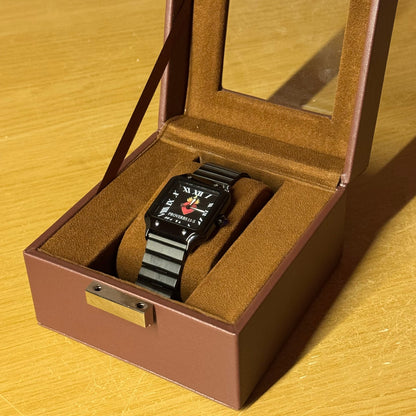 Crucix Watches Proverbs 1:1-5 Black